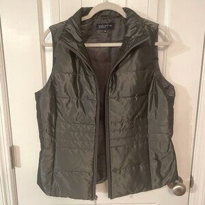 Jones New York Signature Gray Puffer Vest Medium | Chic Layering Piece
